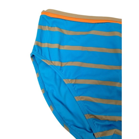 No Boundaries Junior Girls XL Multi Stripe High Cut Leg High Waist Bikini Bottom - Picture 2 of 6